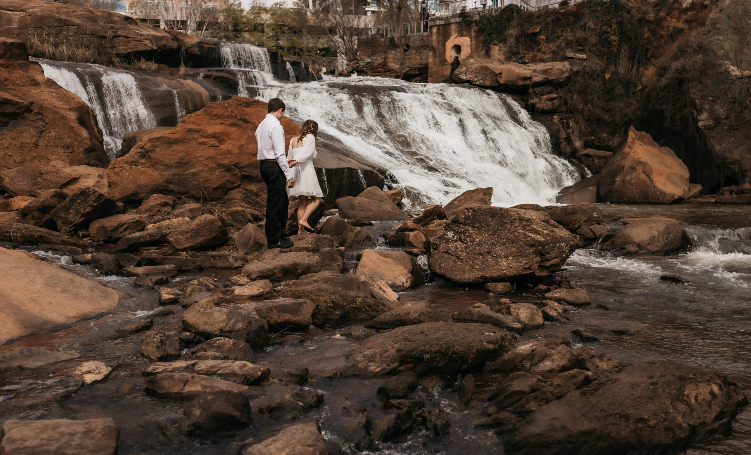 Falls Park, Downtown Greenville Engagement